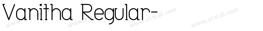 Vanitha Regular字体转换